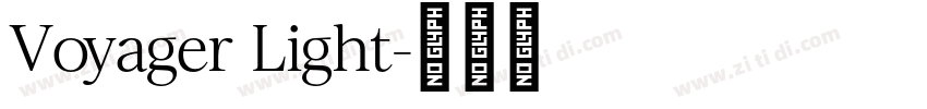 Voyager Light字体转换